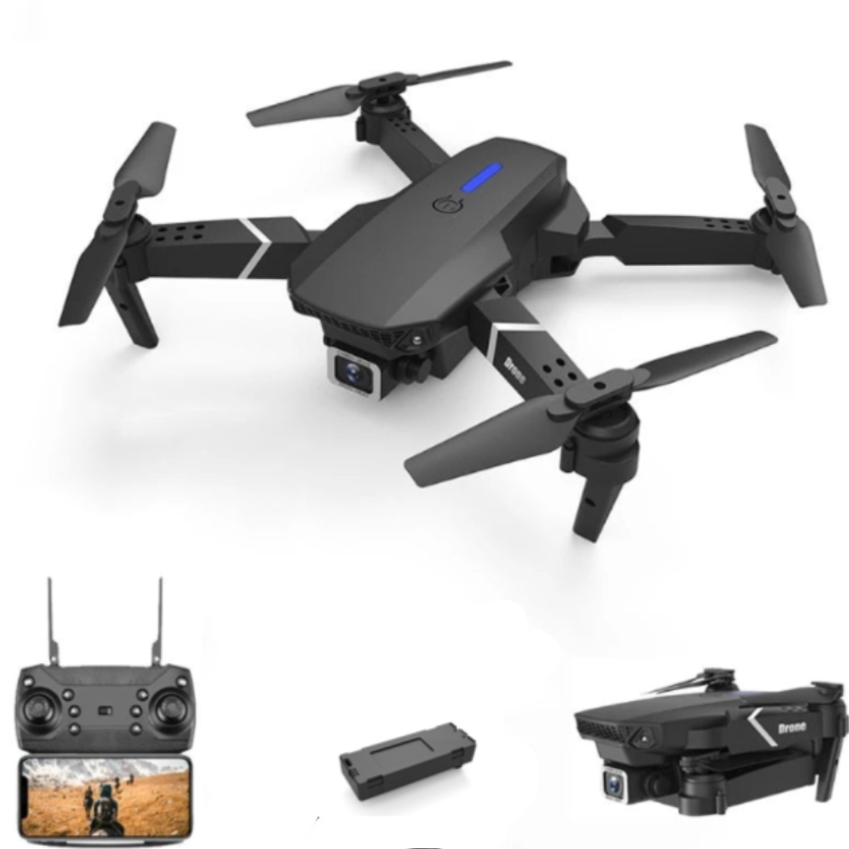 Drone Profissional Wifi com Controle Remoto Adaptável/Zangão - Acaso Das Mulheres Modernas