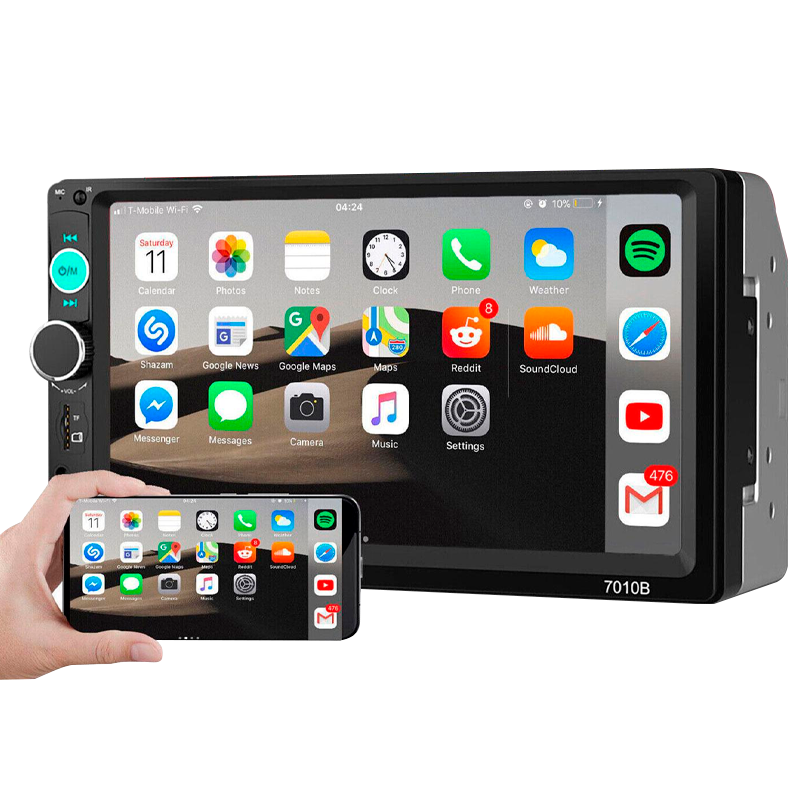 Central Multimídia Universal 7 Polegadas Wifi Gps Mp5 Bluetooth - EasyCar - Acaso Das Mulheres Modernas