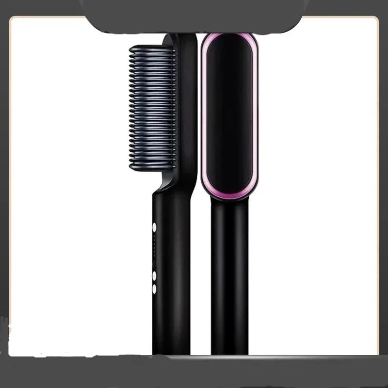 Venda quente Mini alisador de cabelo pente quente ferramentas de estilo de cabelo personalizado escova de cabelo pente alisador - Acaso Das Mulheres Modernas