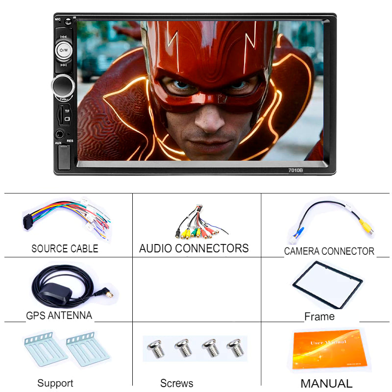 Universal Multimedia Central 7 Inches Wifi Gps Mp5 Bluetooth - EasyCar