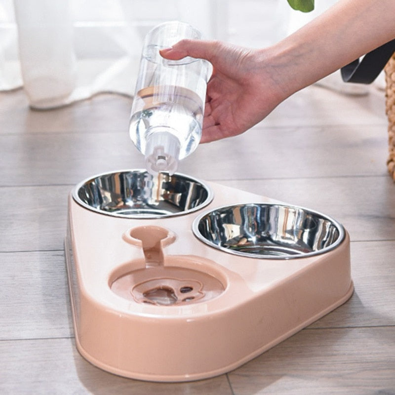 Comedouro para Pet em Aço Inoxidável - Acaso Das Mulheres Modernas
