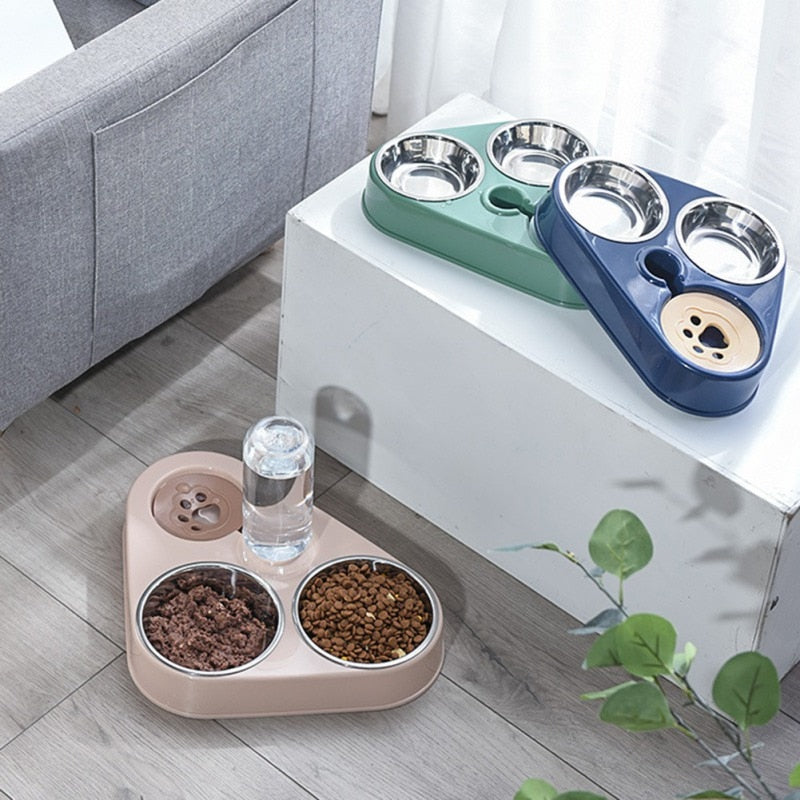 Comedouro para Pet em Aço Inoxidável - Acaso Das Mulheres Modernas