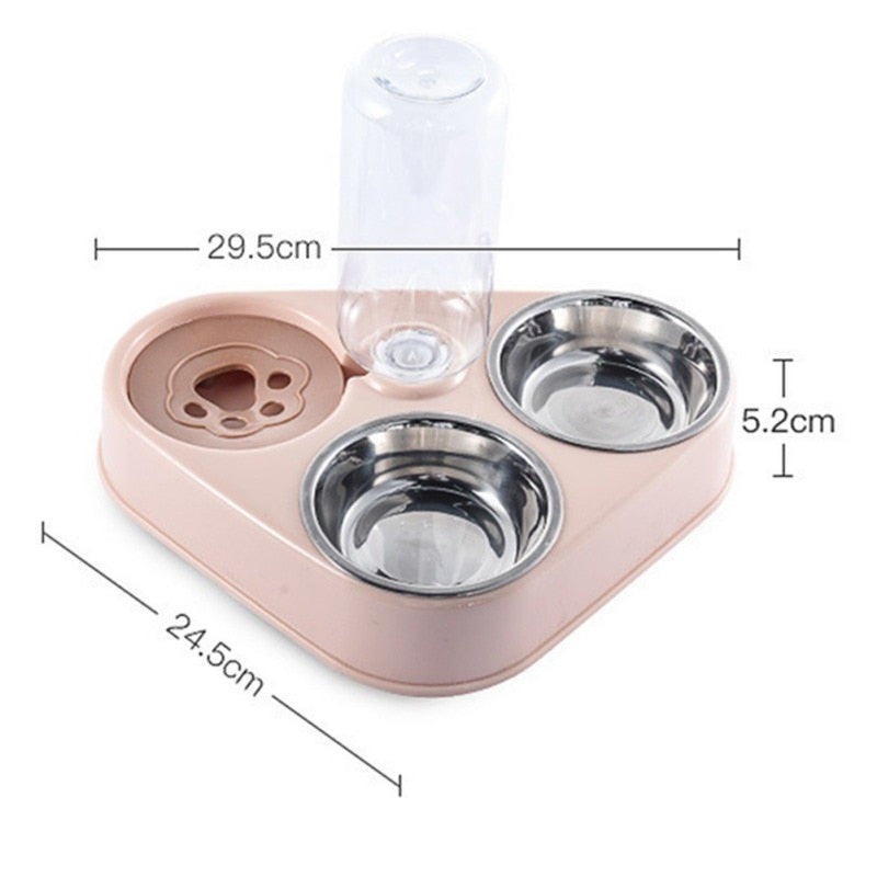 Comedouro para Pet em Aço Inoxidável - Acaso Das Mulheres Modernas