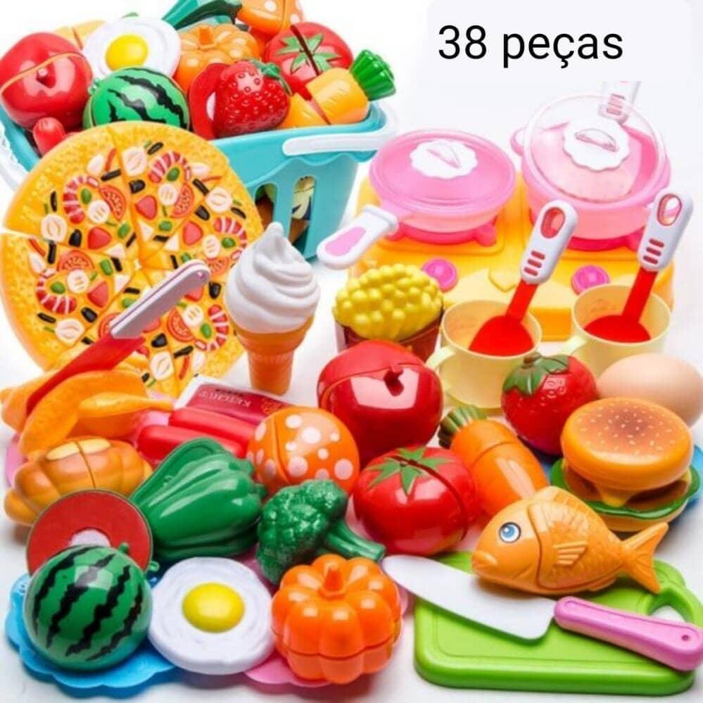 Conjunto de Comidas - Brinquedo de comidinhas divertidas para sua criança - Acaso Das Mulheres Modernas