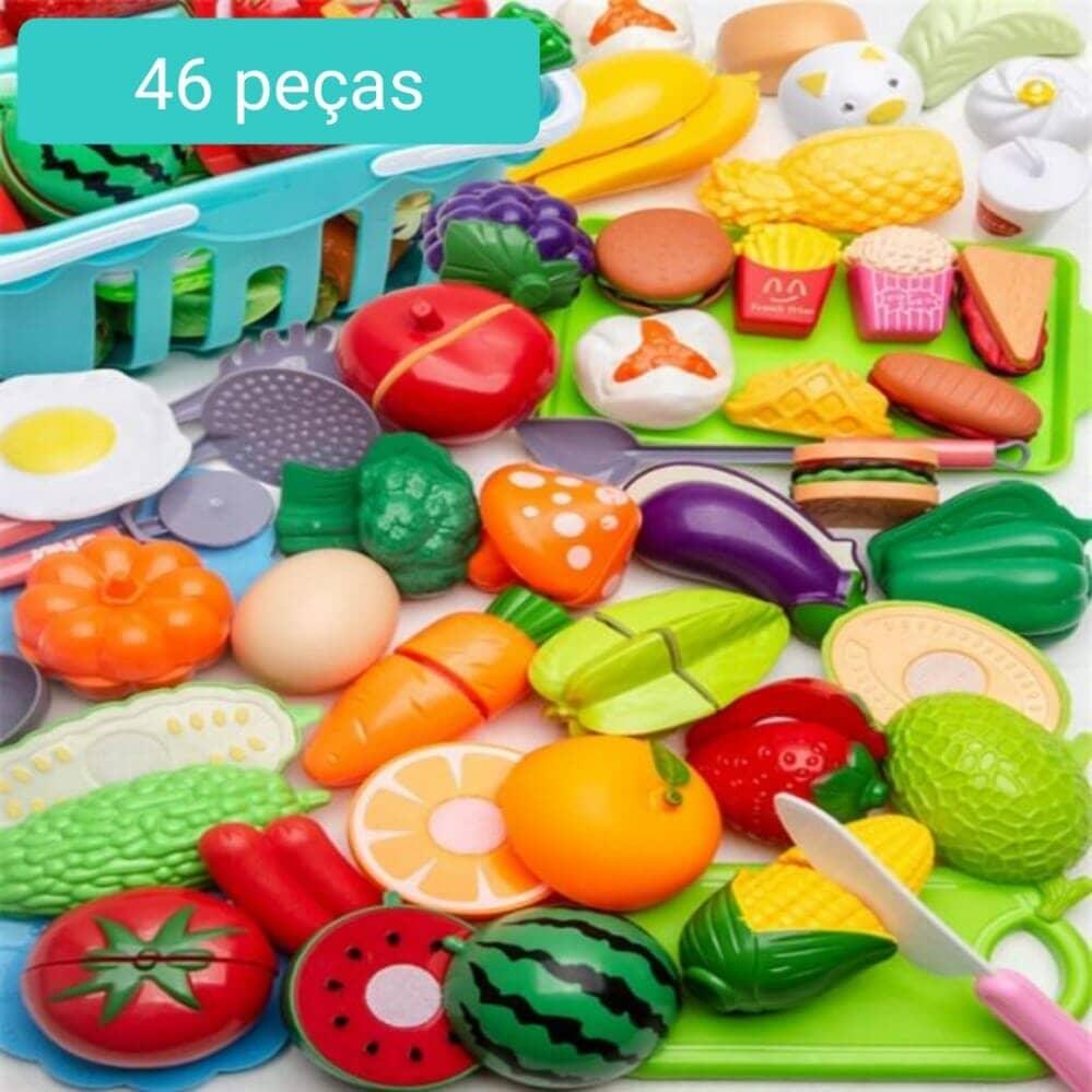 Conjunto de Comidas - Brinquedo de comidinhas divertidas para sua criança - Acaso Das Mulheres Modernas