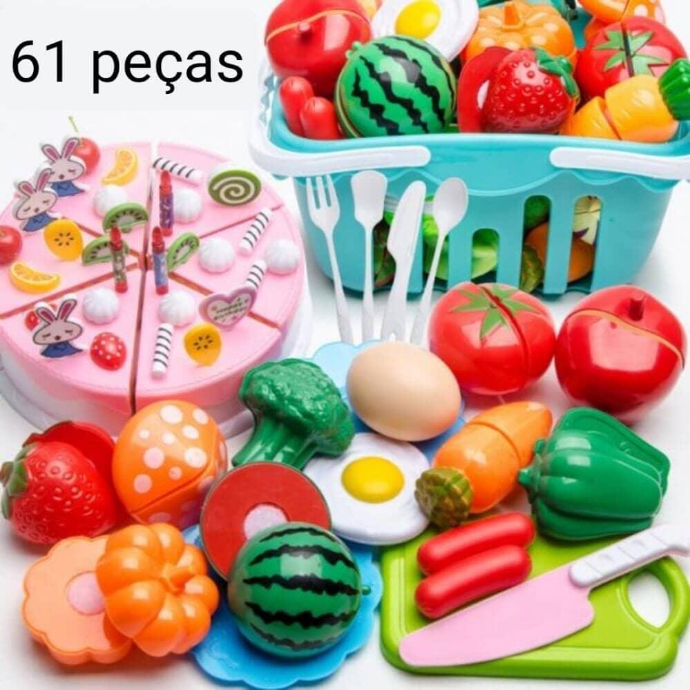 Conjunto de Comidas - Brinquedo de comidinhas divertidas para sua criança - Acaso Das Mulheres Modernas