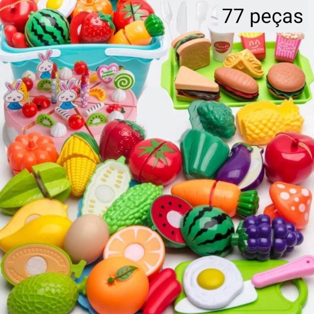 Conjunto de Comidas - Brinquedo de comidinhas divertidas para sua criança - Acaso Das Mulheres Modernas